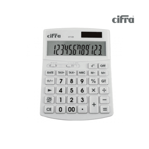Calculadora de escritorio CIFRA DT-68 12 Dígitos Dual