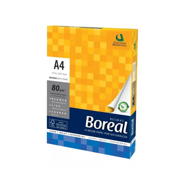 Resmas A4 Boreal 80grs