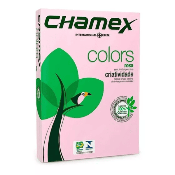 Resma A4 CHAMEX 75grs - Rosa