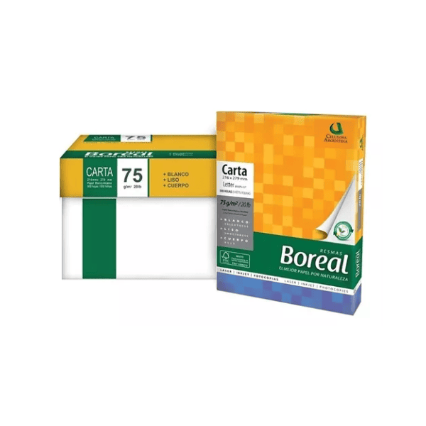 Resma Carta BOREAL 75grs