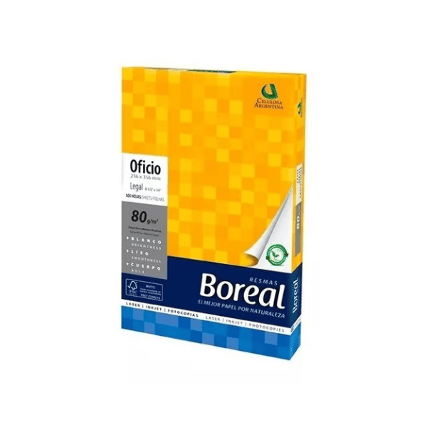 Resma Oficio Legal BOREAL 80grs
