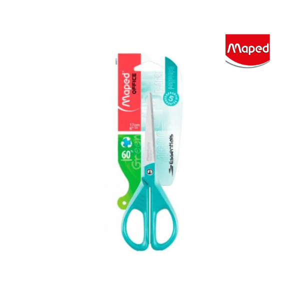 Tijera MAPED Essential Green 17cm
