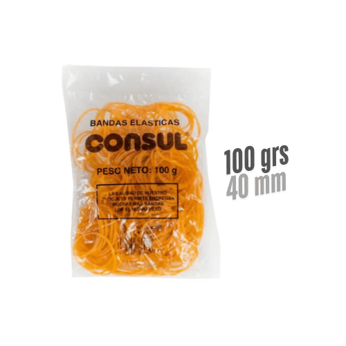 Bandas Elásticas CONSUL 100grs estándar 40mm