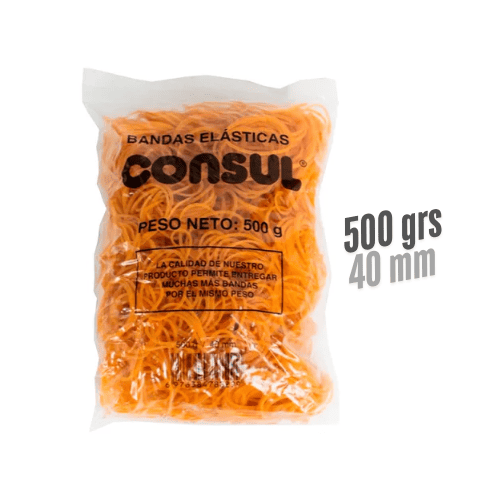 Bandas Elásticas CONSUL 500grs estándar 40mm