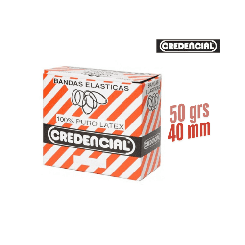 Bandas Elásticas CREDENCIAL 50grs estándar 40mm