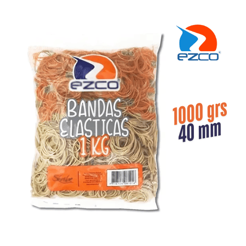 Bandas Elásticas EZCO 1000grs estándar 40mm