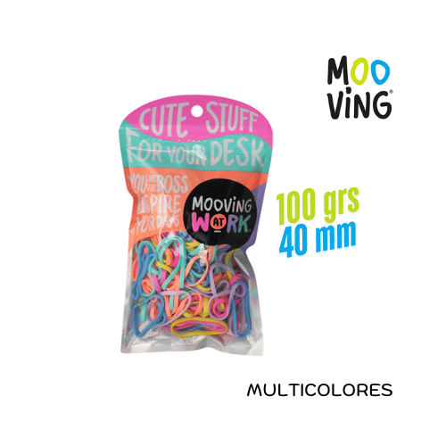 Bandas Elásticas MOOVING 100grs 40mm multicolor