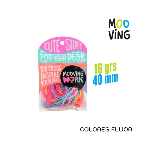 Bandas Elásticas MOOVING Neón 16grs 40mm