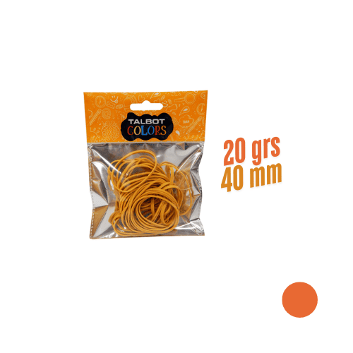 Bandas Elásticas TALBOT 20grs 40mm Naranja