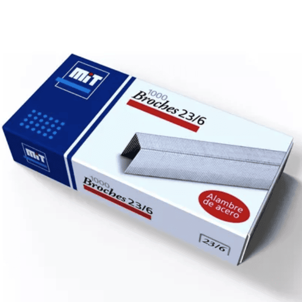 Broches MIT 23/6 (30 hojas) - Caja 1000 Un