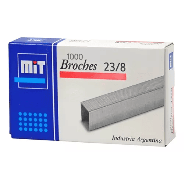 Broches MIT 23/8 (30-50 hojas) - Caja 1000 Un