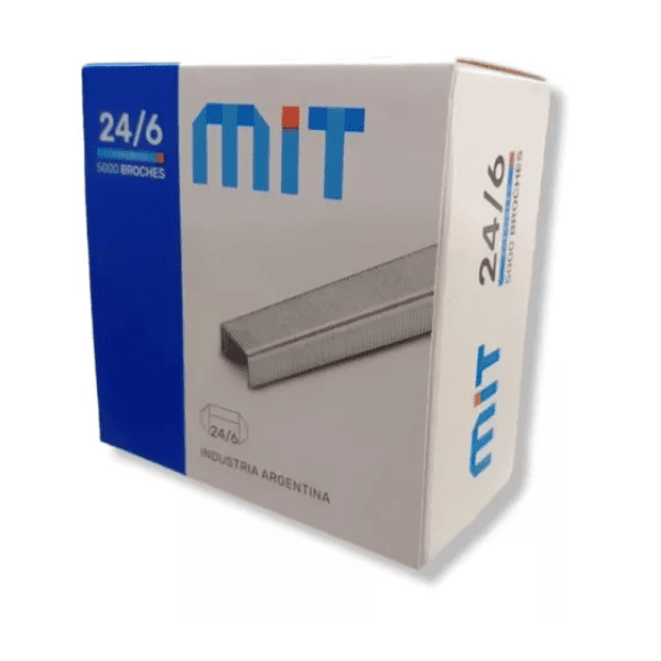 Broches MIT 24/6 (30 hojas)- Caja 5000 Un