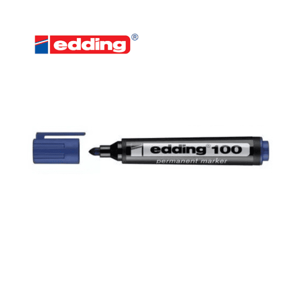 Marcador permanente EDDING E-100 Azul punta redonda
