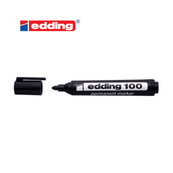 Marcador permanente EDDING E-100 Negro punta redonda