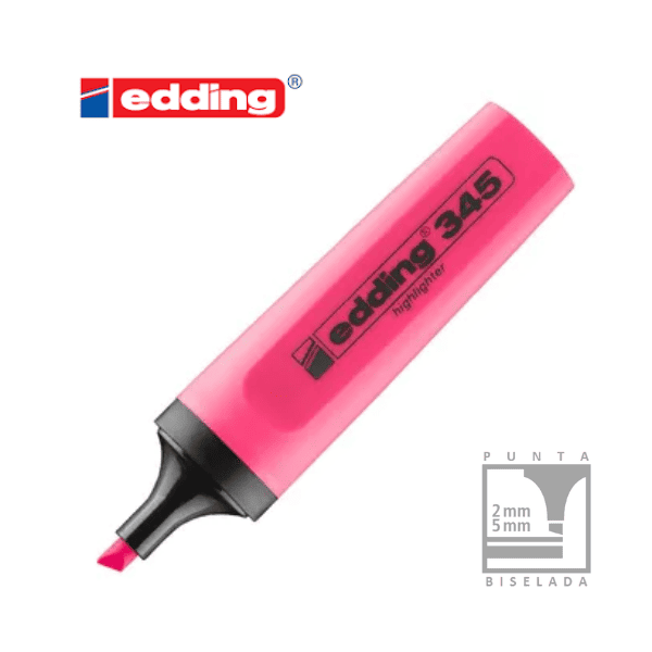 Resaltador EDDING E-345 Highlighter Rosa