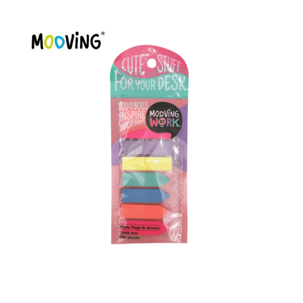 Banderitas adhesivas 12x45 MOOVING 200 hojas