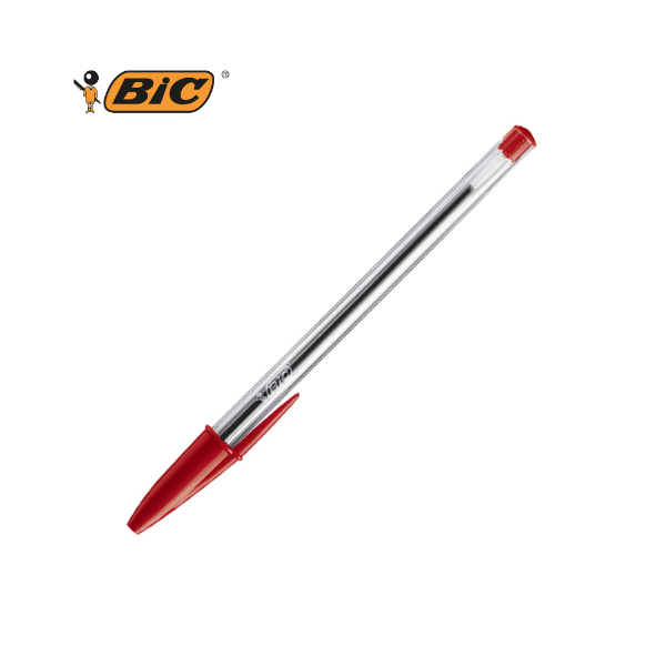 Bolígrafo BIC Cristal Dura+ 1mm Rojo