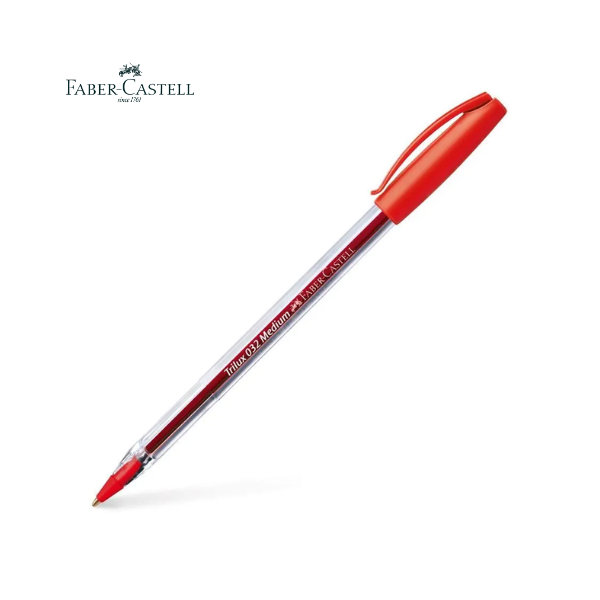 Bolígrafo FABER-CASTELL Trilux 032 1mm Rojo