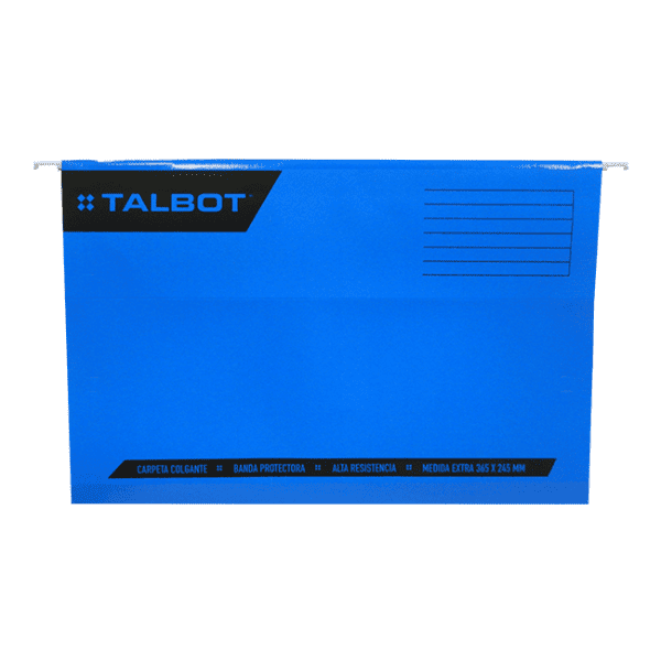 Carpeta colgante cartulina Oficio TALBOT - 25un