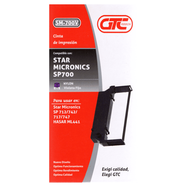 Cinta de impresión GTC SM-700V