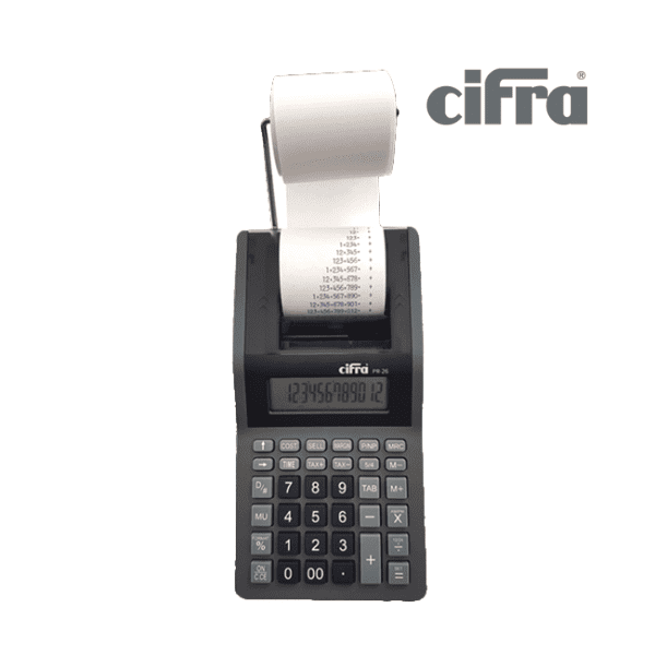 Calculadora de escritorio CIFRA PR-26 con impresor