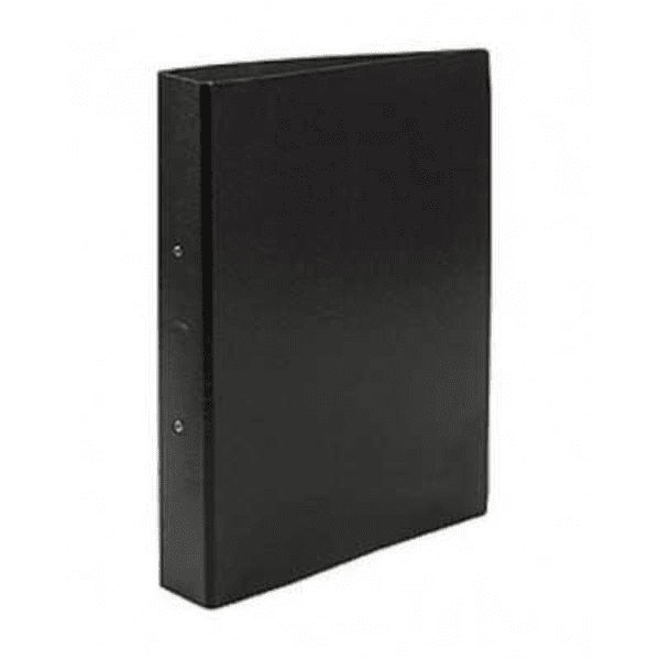 Carpeta fibra negra Oficio 2/40
