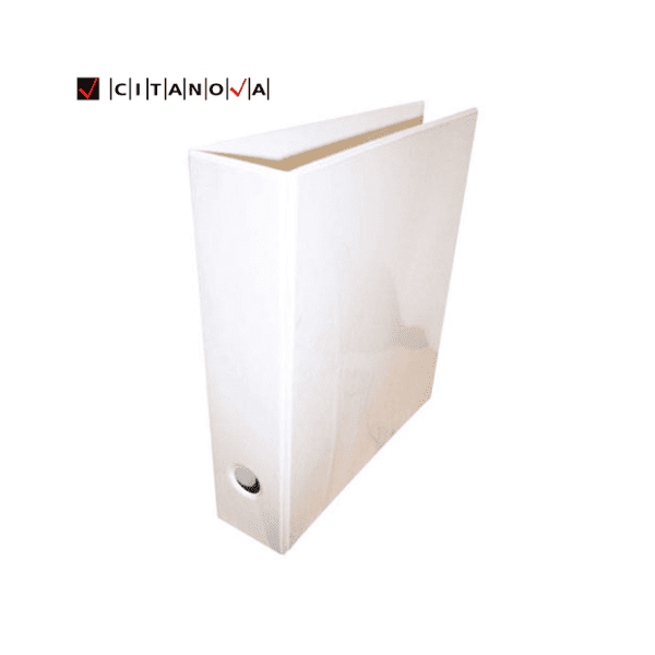 Carpeta plástica con anillos 3/60 CITANOVA Oficio Blanca