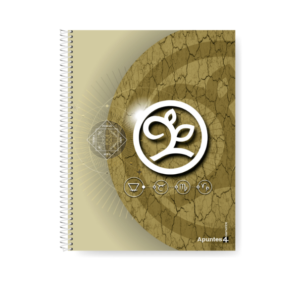 Caderno con espiral A4 MIS APUNTES 4 Elementos 80 hojas