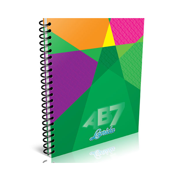 Cuaderno con espiral 21x27 LAPRIDA AB7 100 hojas Rayadas