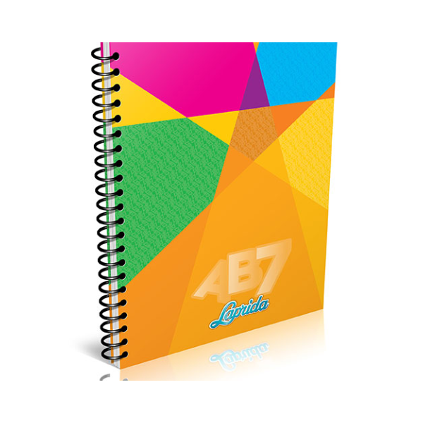 Cuaderno con espiral 21x27 LAPRIDA AB7 100 hojas Rayadas