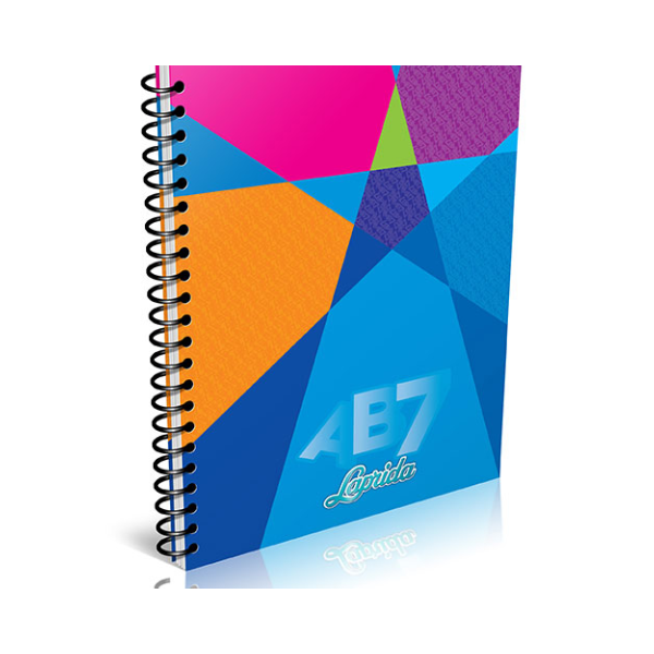 Cuaderno con espiral 21x27 LAPRIDA AB7 100 hojas Rayadas