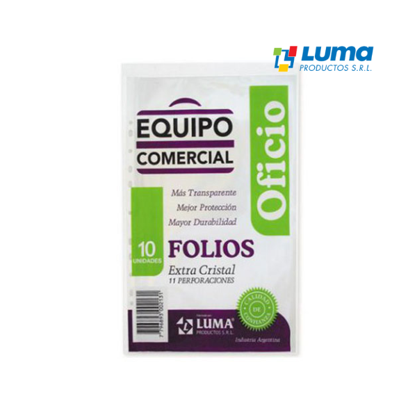 Folios Oficio LUMA Equipo Comercial 10 Un
