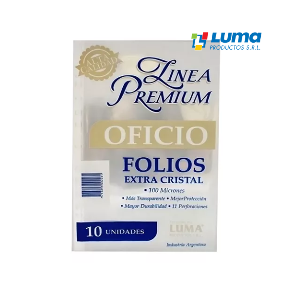 Folios Oficio LUMA Línea Premium 10 Un