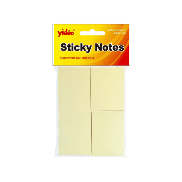 Notas adhesivas 37,5x50 YIDOO Amarillo pastel 400 hojas