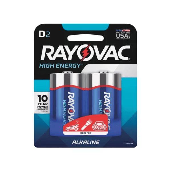 Pilas alcaninas Grandes RAYOVAC Blíster 2 Un