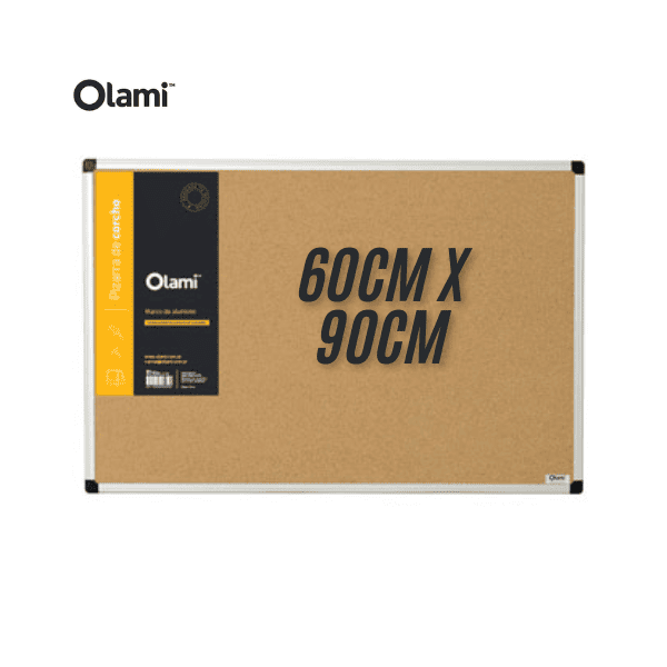 Pizarra de corcho OLAMI 60cm x 90cm