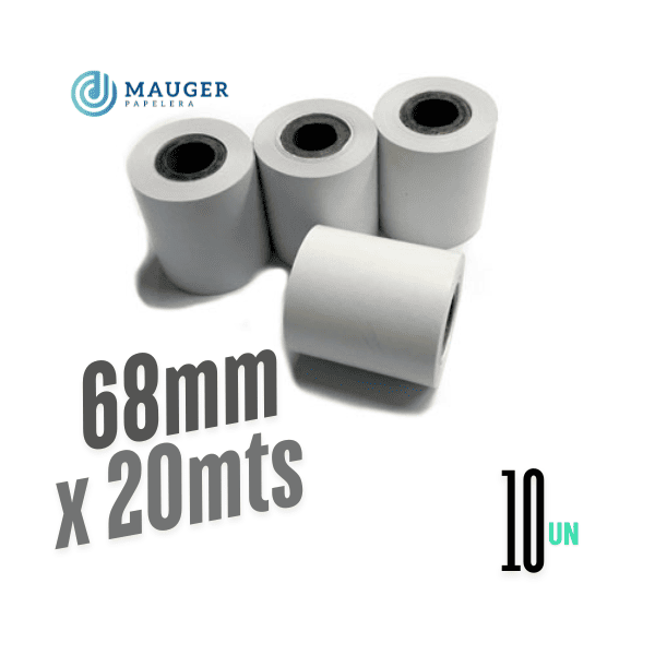 Rollo químico self self 68mm x 20mts MAUGER Pack 10 Un