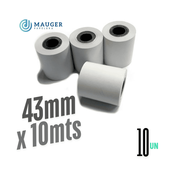 Rollo químico Self 43mm x 10mts MAUGER Pack 10Un