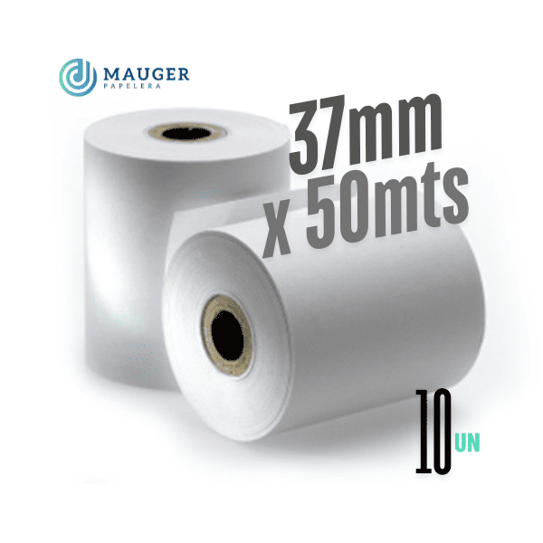 Rollo papel obra 37mm x 50mts MAUGER Pack 10Un