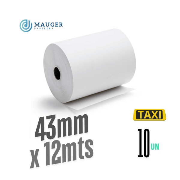 Rollo químico Self 43mm x 12mts MAUGER Pack 10 un