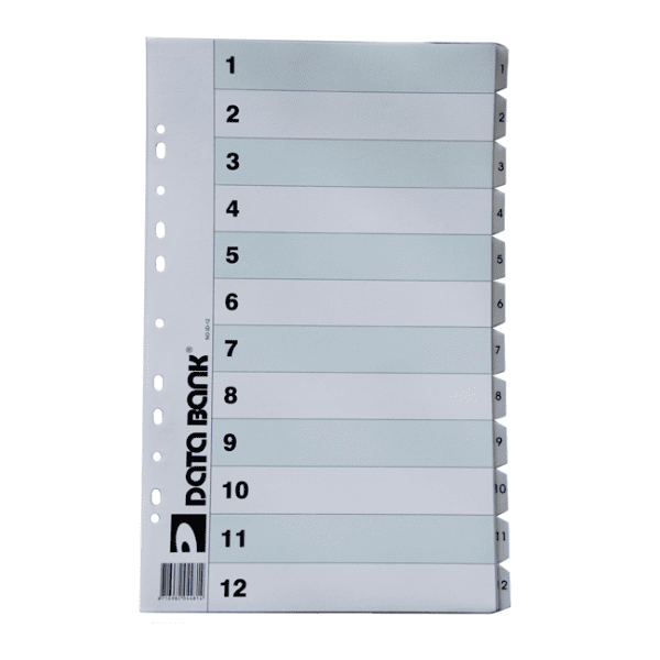 Separador Oficio PVC DATABANK Numerado 1-12
