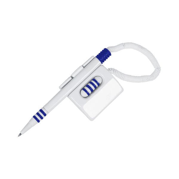 Bolígrafo con cordón IBICO Azul