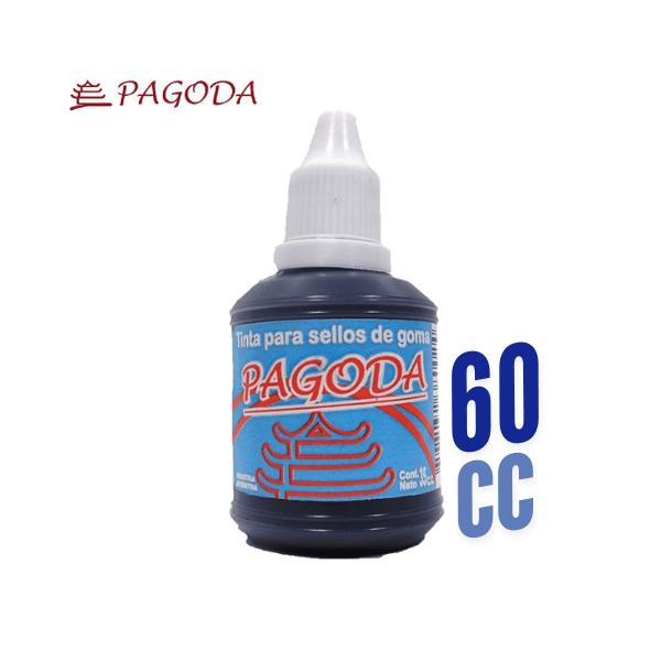 Tinta para sellos PAGODA 60cc Azul