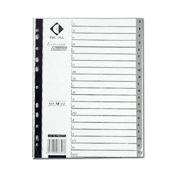 Separador A4 PVC THE-PEL A-Z