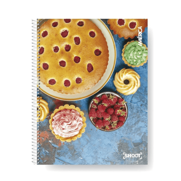 Cuaderno con espiral A4 AMÉRICA Shoot 120 hojas Rayadas