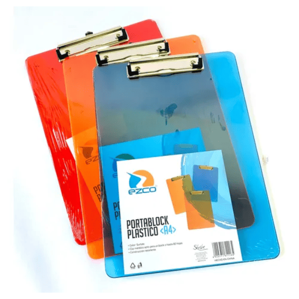 Portablock anotador A4 EZCO Acrílico