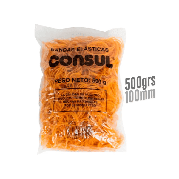 Bandas Elásticas CONSUL 500grs estándar 100mm