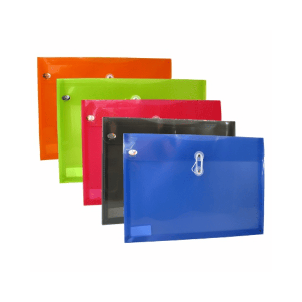 Sobres de PVC A5 Horizontal con Hilo x 12 Un