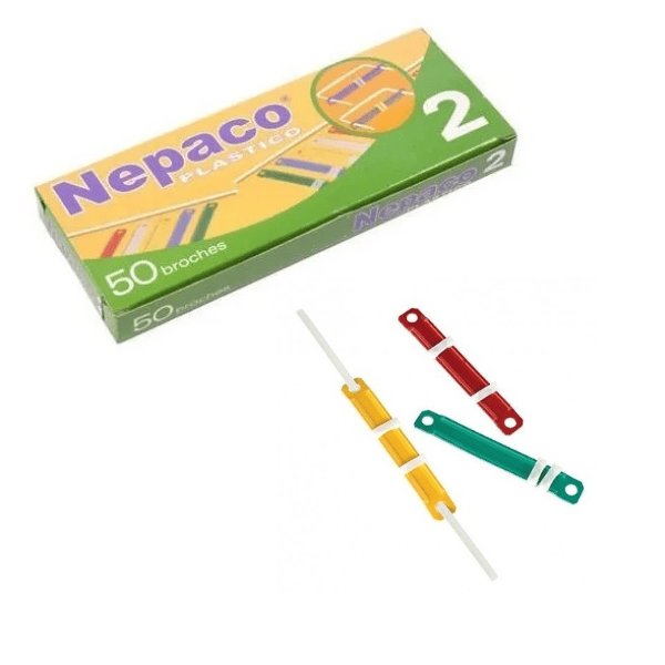 Broches plásticos NEPACO Nro 2 – 50un