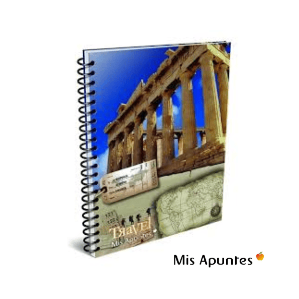Cuaderno espiral A4 MIS APUNTES Travel 80h Rayas